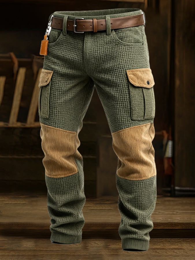 Chapman - Pantalón Retro De Aventura Al Aire Libre De Pana Con Bolsillo