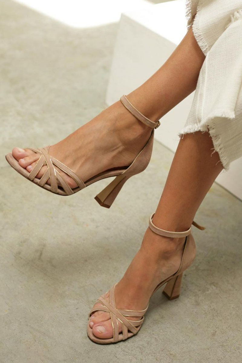 Marona - Sandalias Patchwork Con Puntera Redondeada