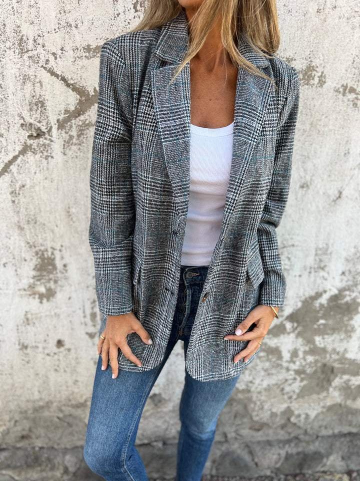 Elaina - Elegante Blazer De Invierno a Cuadros