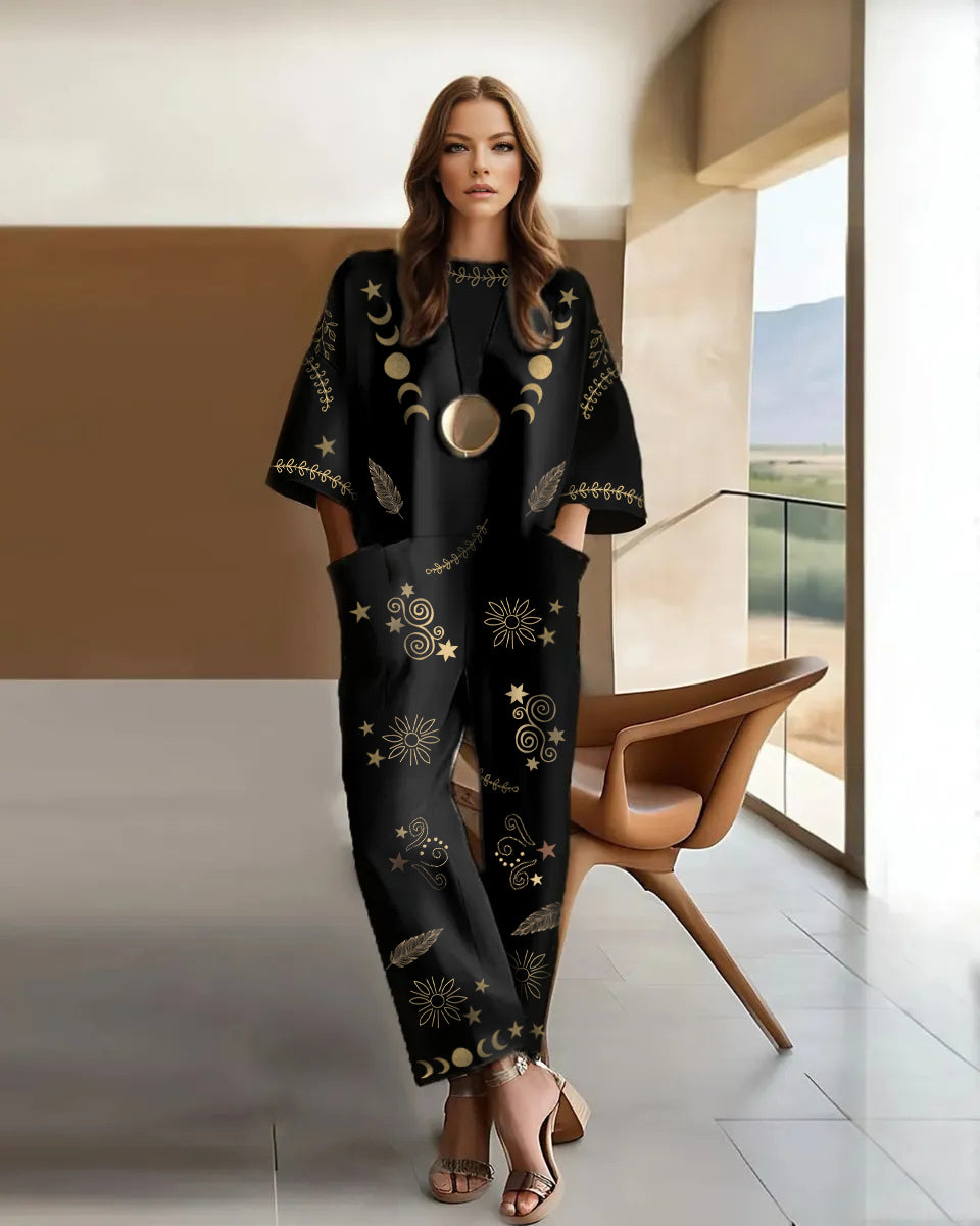 Ernestine - Algodón Elástico Holgado Mono