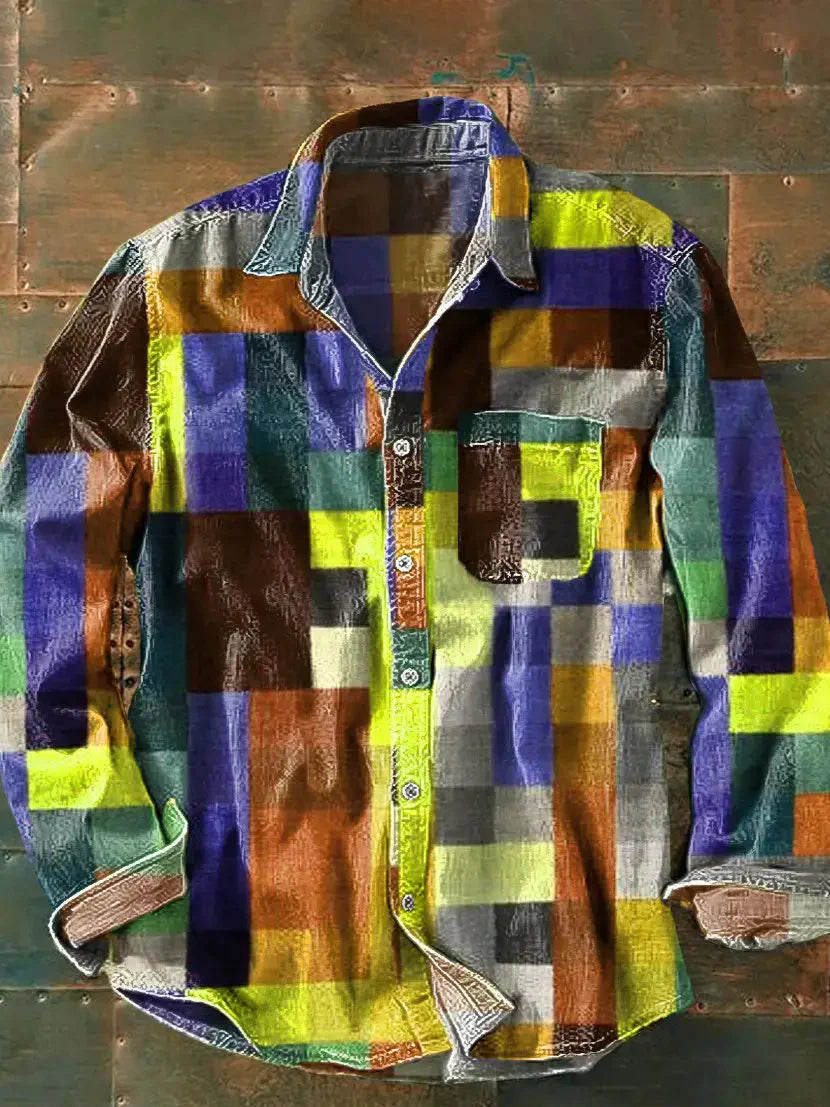 Thawip - Camisa Elegante Con Práctico Bolsillo