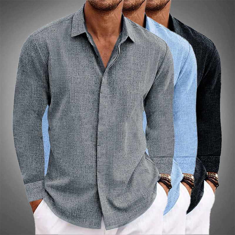 Glynn - Camisa Informal De Manga Larga
