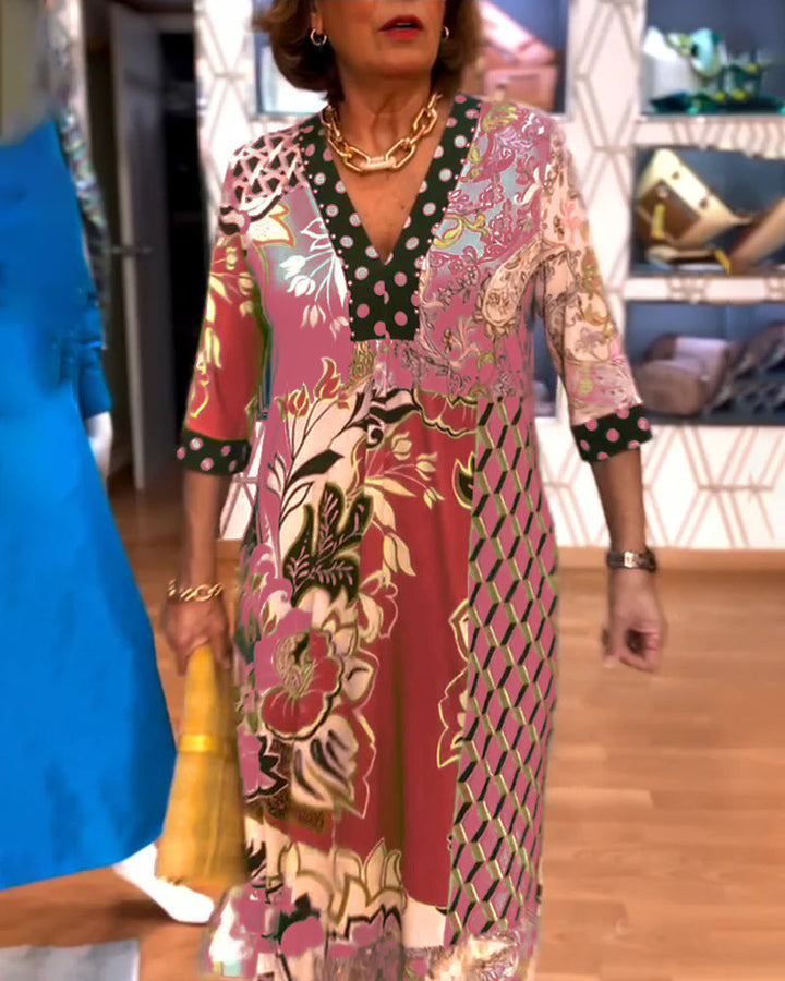 Charmaine - Elegante Vestido De Verano Con Cuello En V