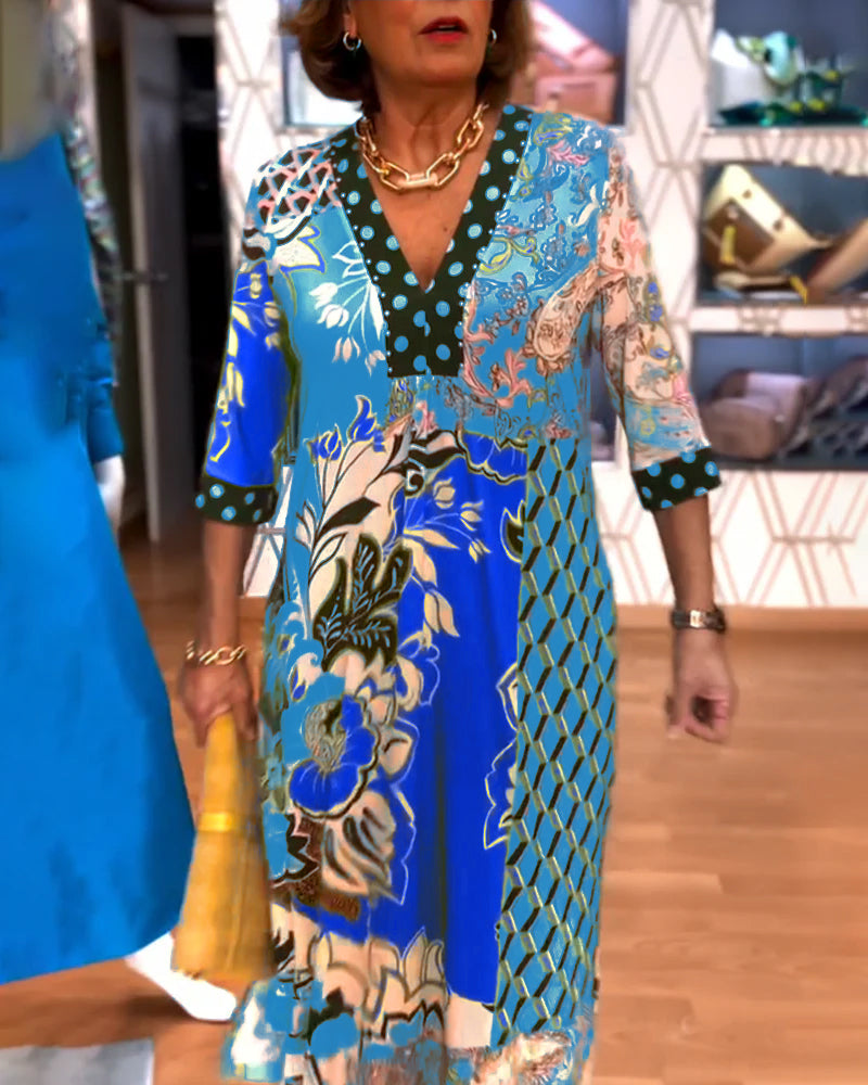 Charmaine - Elegante Vestido De Verano Con Cuello En V