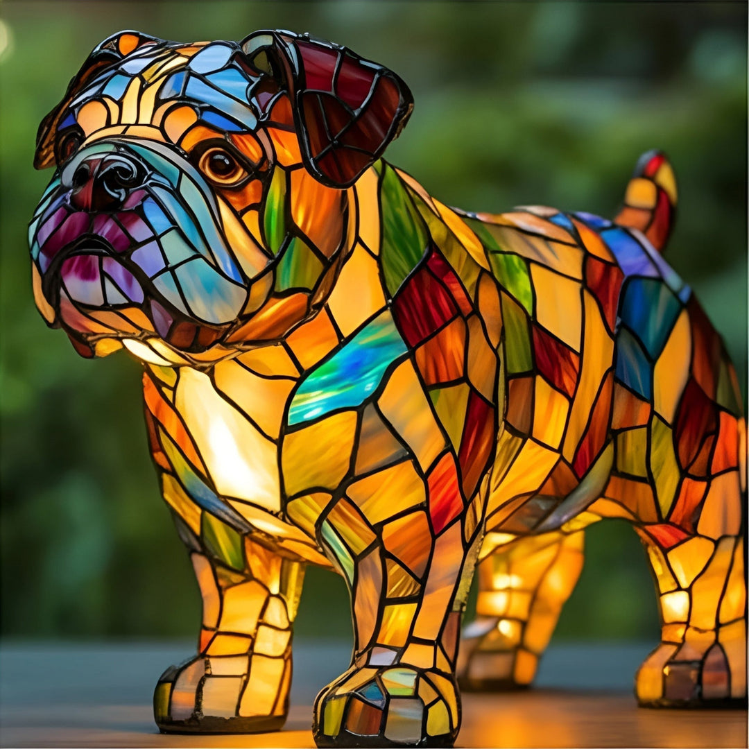 LumiPaws - Lámpara Mágica De Cristal De Colores Para Perros