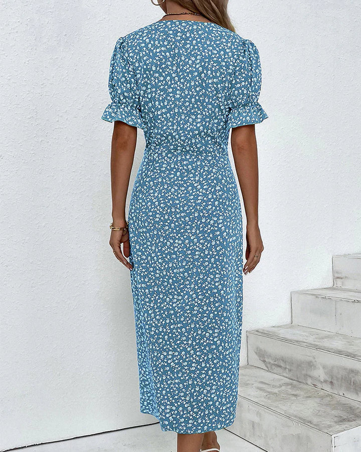Tine - Vestido De Manga Corta Con Estampado Floral