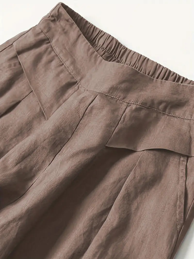 Anina - Pantalón Ancho De Lino