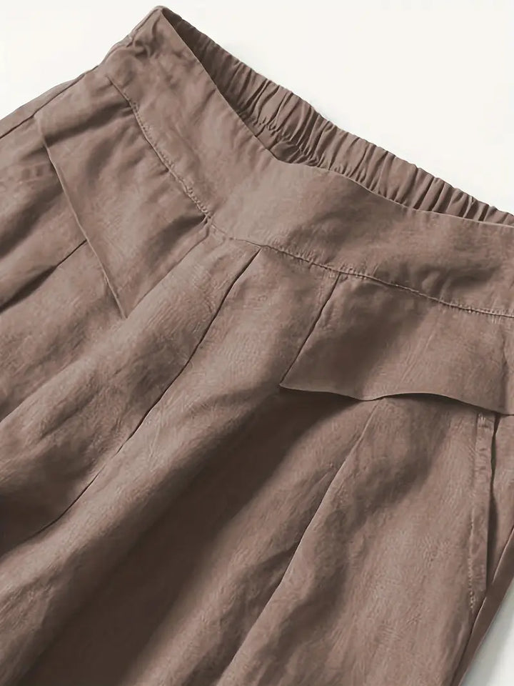 Anina - Pantalón Ancho De Lino