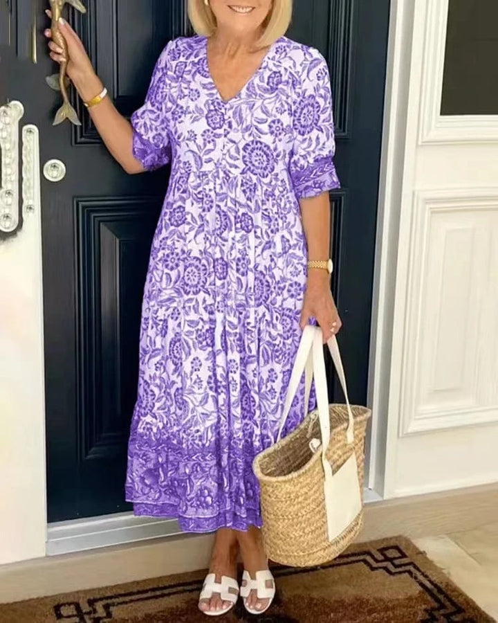 Perla - Vestido Bohemio Con Cuello En V