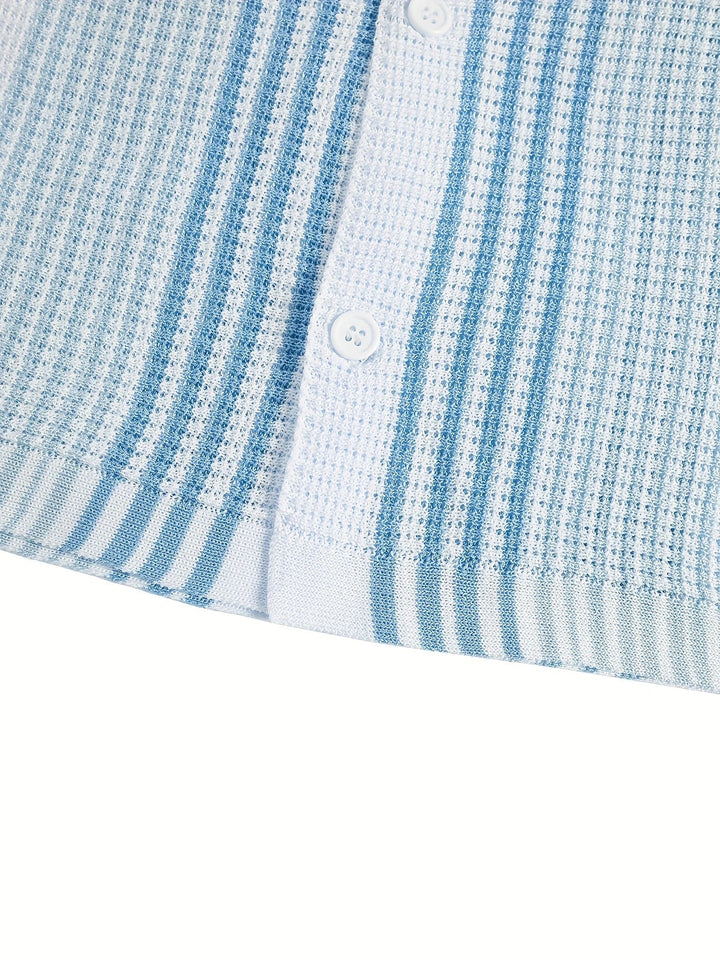 Avram - Camisa Informal A Rayas Con Botones