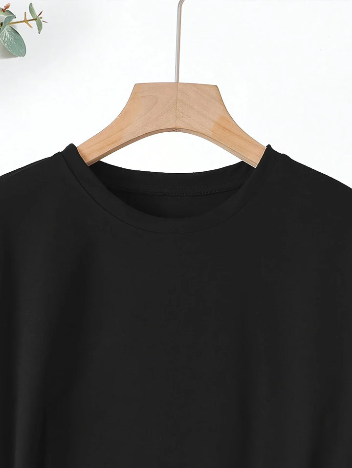 Larson - Informal Manga Corta Camiseta Con Estampado De Corazones