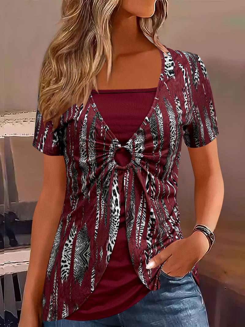 Nairy - Camiseta Informal Estampada
