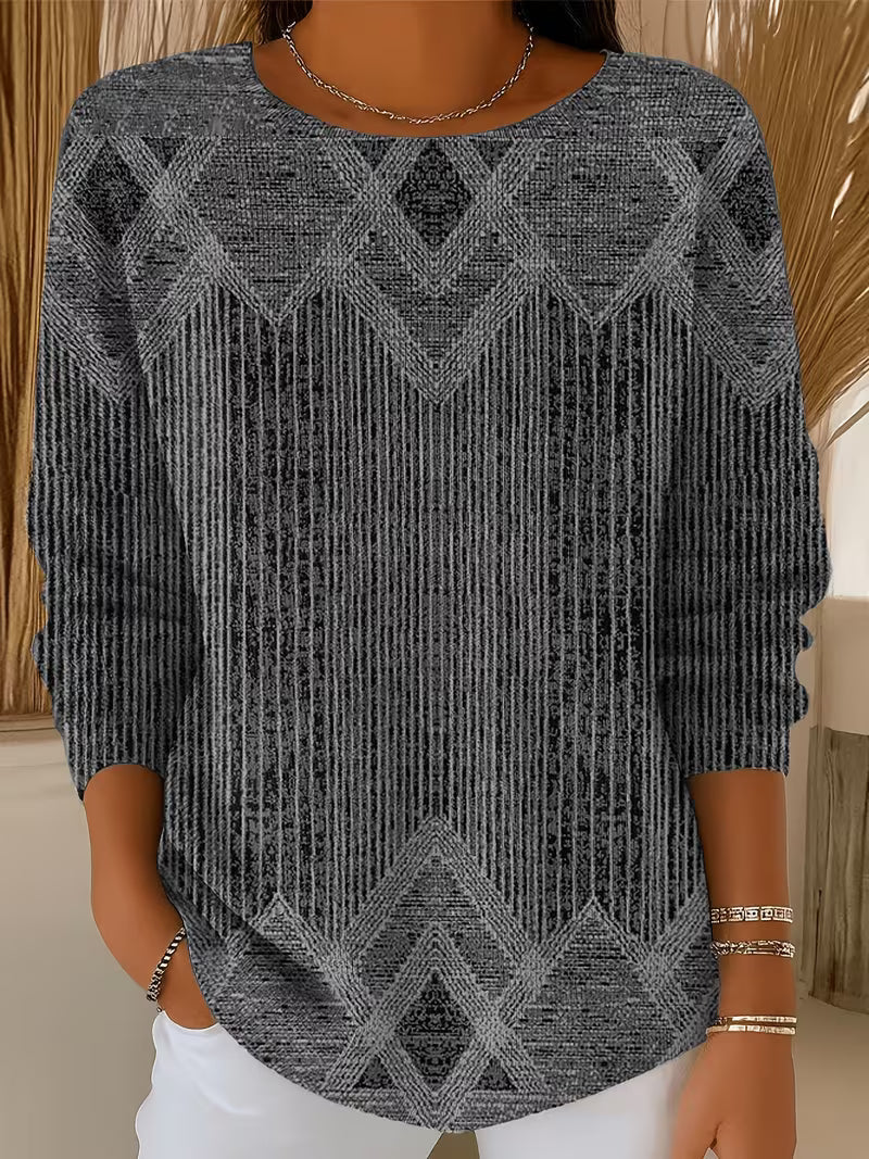 Rimna - Top Con Estampado De Rayas Verticales