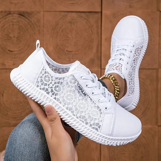 Orly - Mocasín Con Cordones y Malla Transpirable