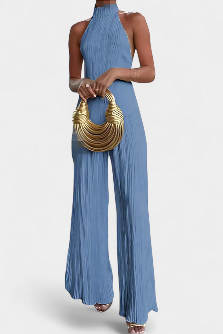 Lucindra - Top y Pantalón Asimétricos Con Pliegues