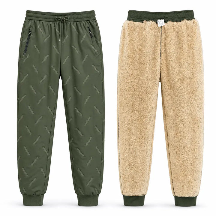 Kervina - Pantalones Deportivos De Corte Holgado Con Forro De Sherpa