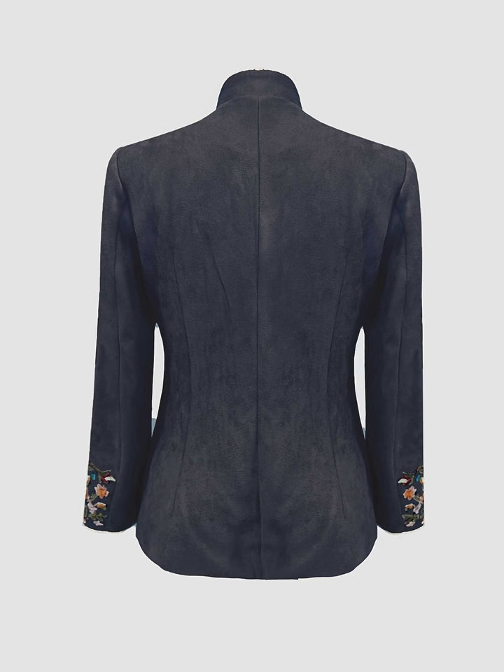 Anisaa - Chaqueta Elegante Con Cuello Alto