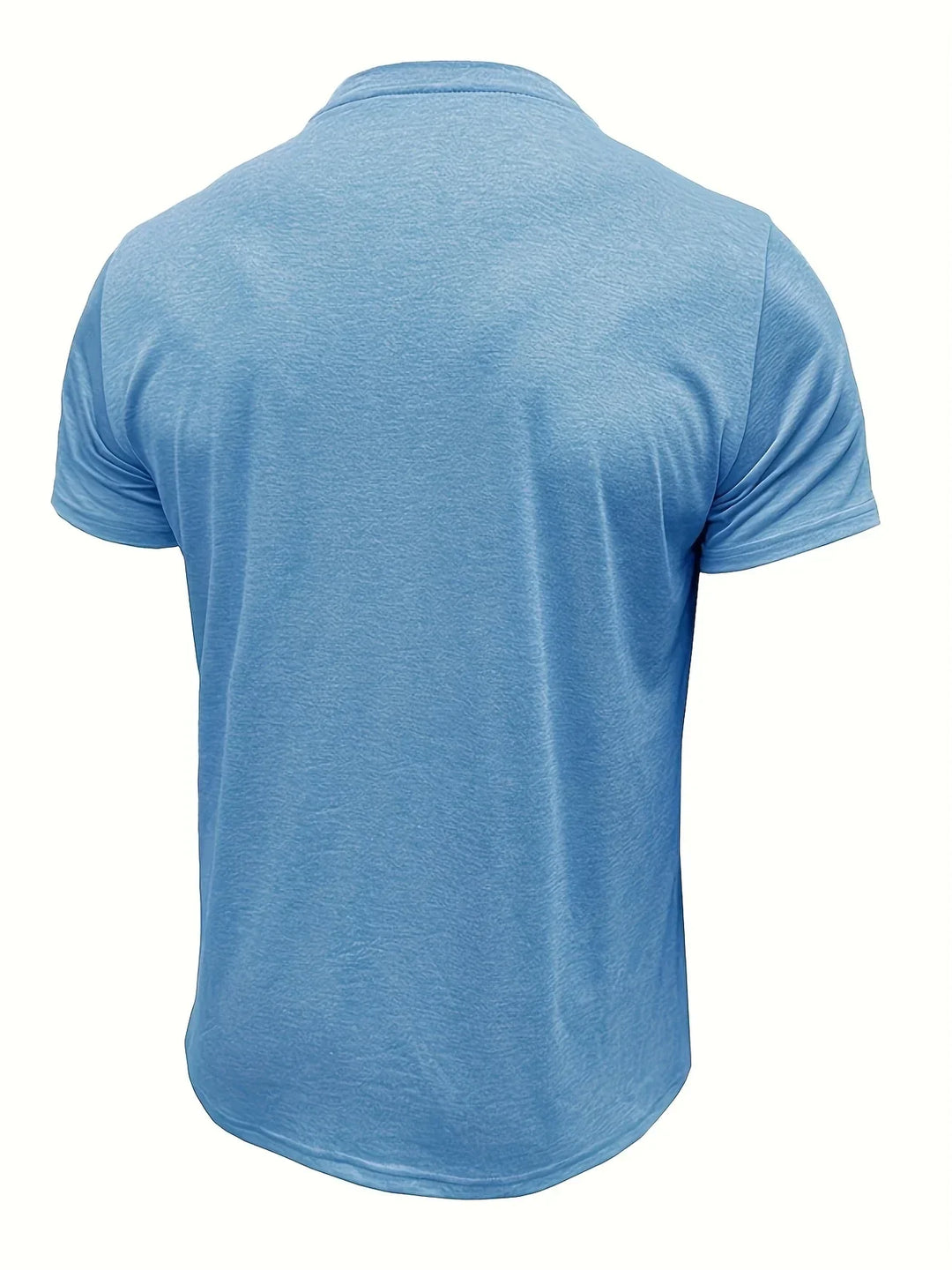 Saxon - Camiseta Elegante De Cuello Redondo Con Bolsillo