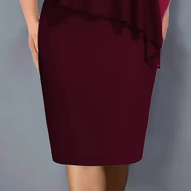 Amelie - Vestido De Gasa Con Escote en V Y Adornos De Strass