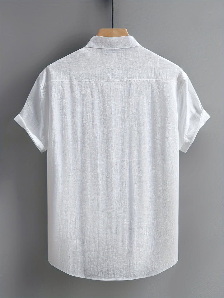 Tejada - Camisa Informal De Algodón Con Bolsillo