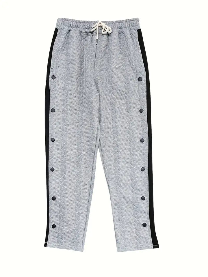 Jonass - Pantalones Anchos De Punto Con Botones Laterales