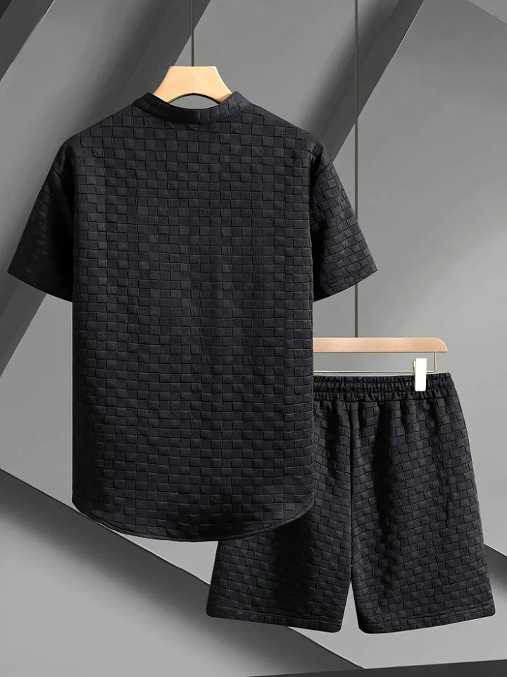 Zane - Conjunto Informal De Camiseta De Manga Corta y Pantalón Corto Para Verano