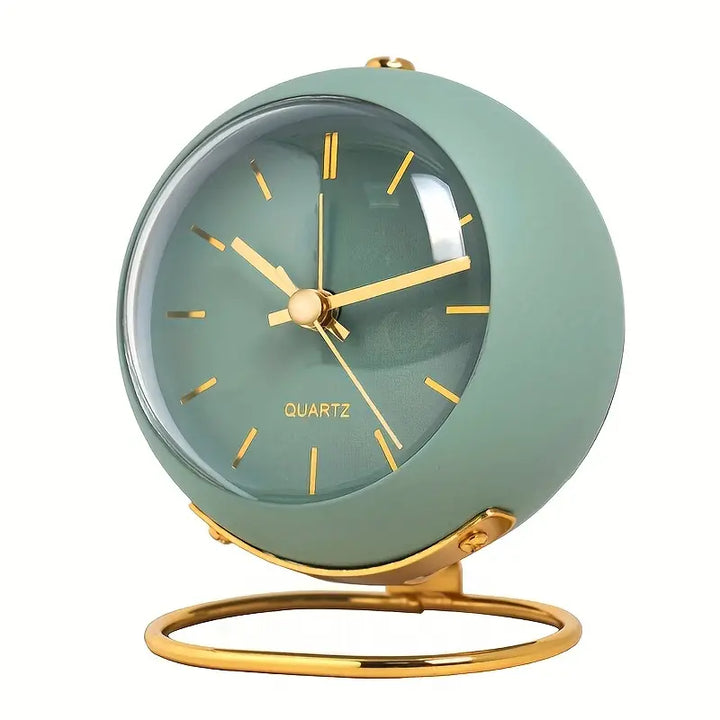 NordAura - Reloj De Escritorio Silencioso De Inspiración Nórdica Para La Decoración Del Hogar