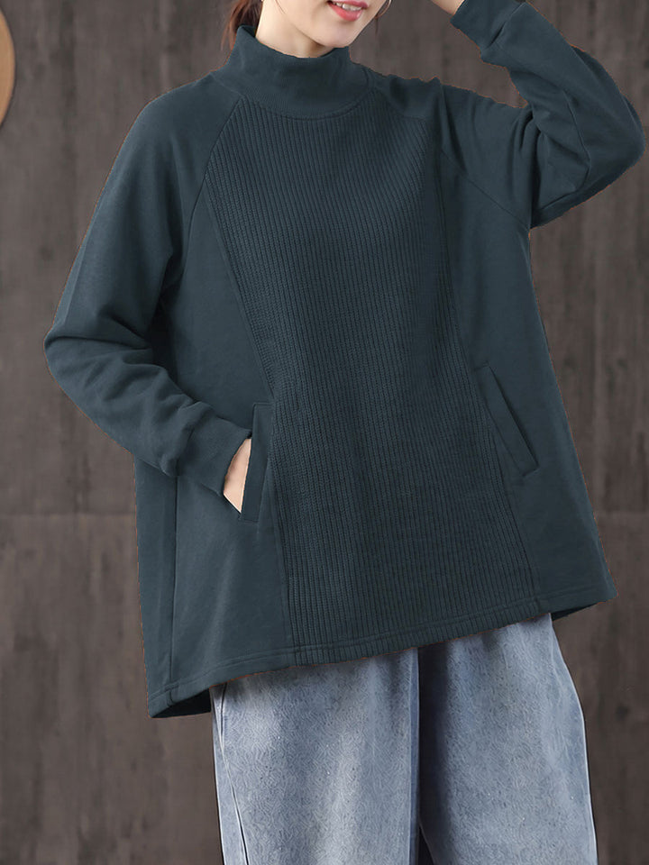 Safia - Blusa De Cuello Alto Oversize