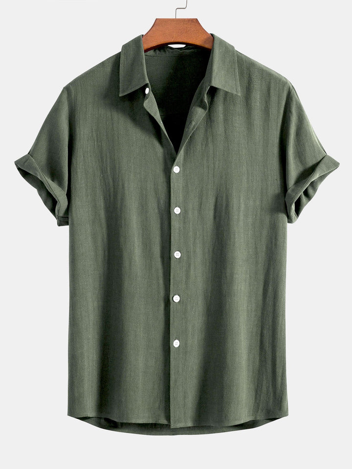 Booker - Camisa De Mezcla De Lino Con Pantalón Recto