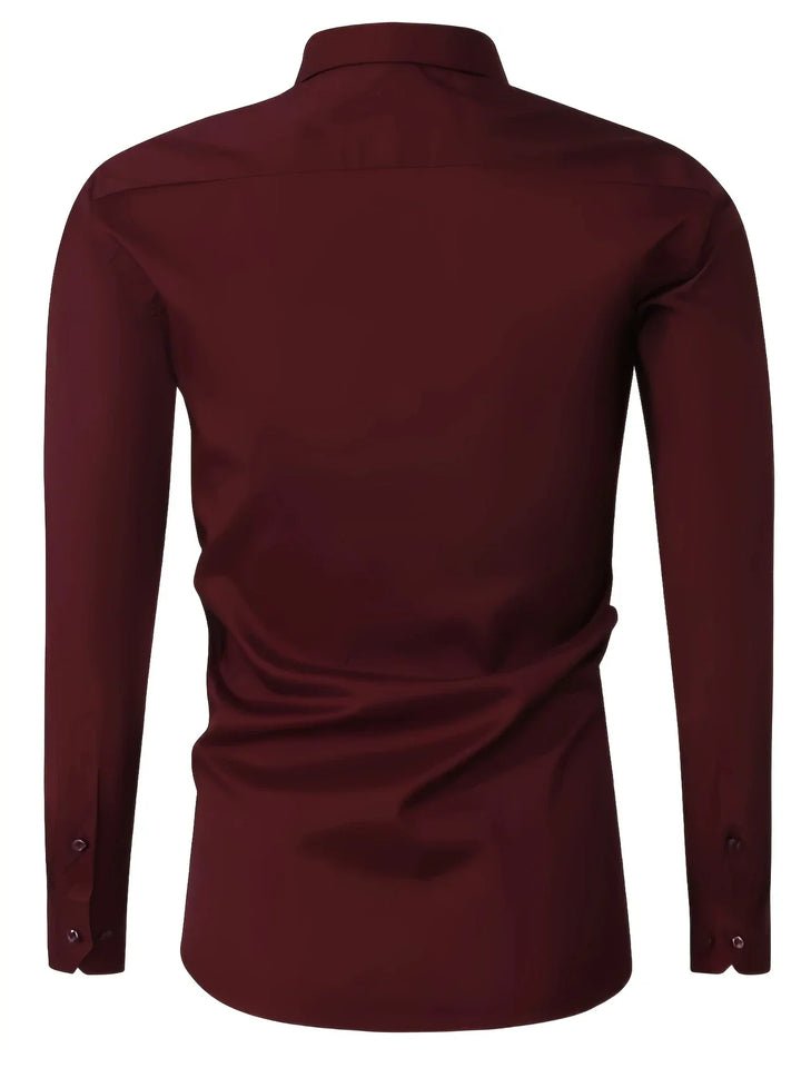 Byron - Elegante Camisa De Manga Larga Con Btones
