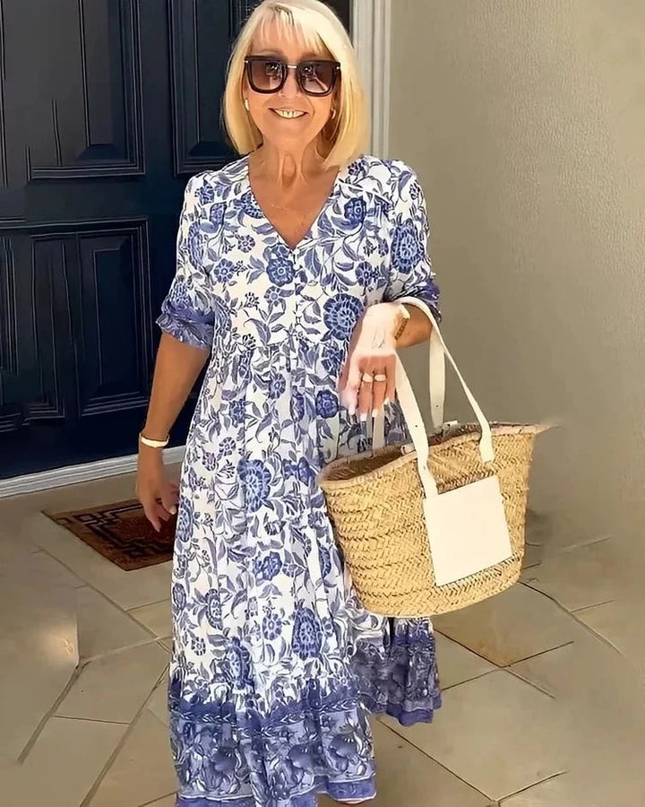 Perla - Vestido Bohemio Con Cuello En V
