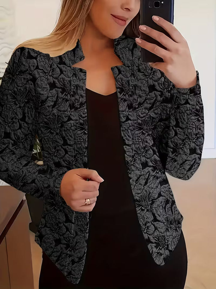 Tifany - Blazer de Manga Larga Con Estampado Floral