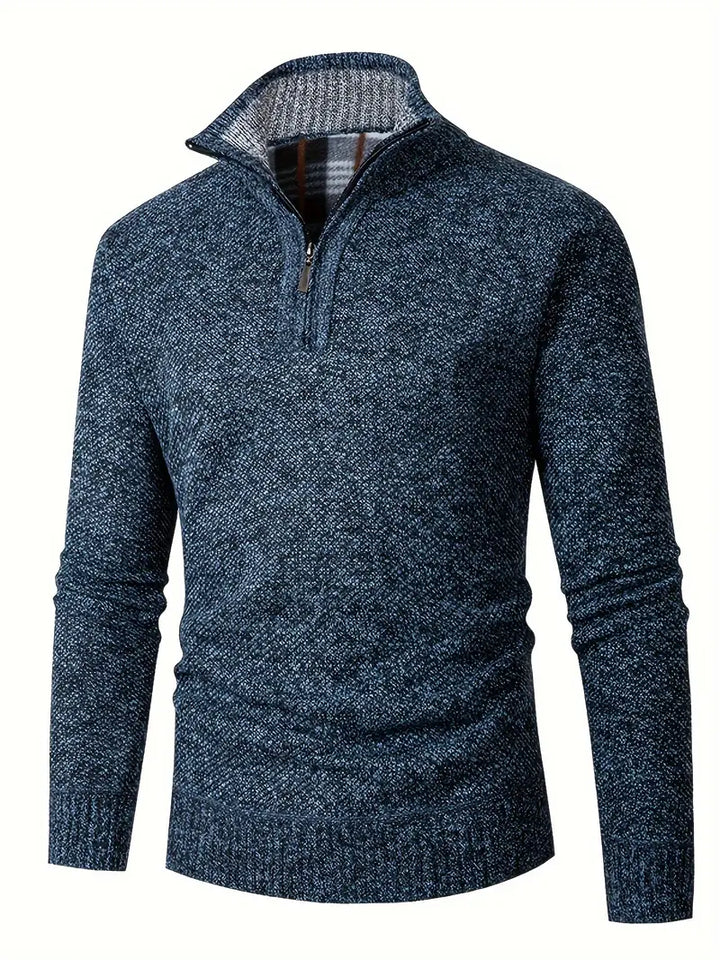 Ingram - Jersey Informal De Cuello Alto y Cremallera Hasta El Pecho