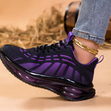 Nasyma - Zapatillas con Paneles Degradados y Suela Gruesa