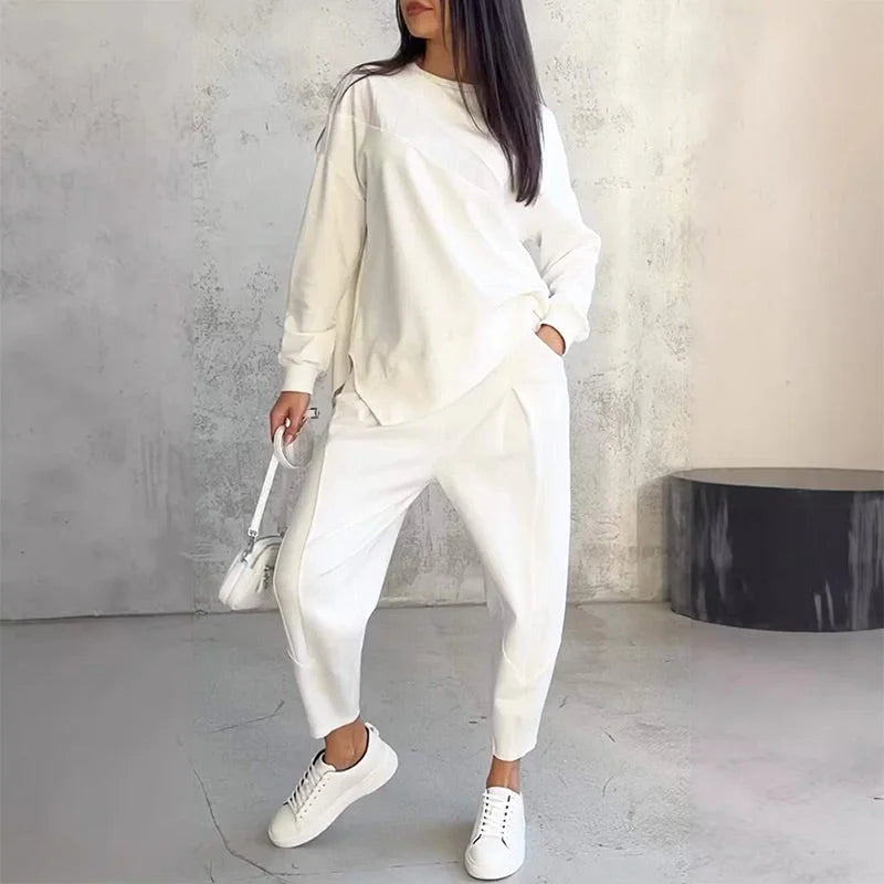 Tashia - Conjunto de Sudadera Informal de Manga Larga y Pantalones de Chándal