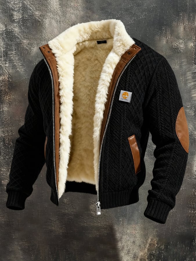Claudio - Chaqueta De Punto Con Textura Retro
