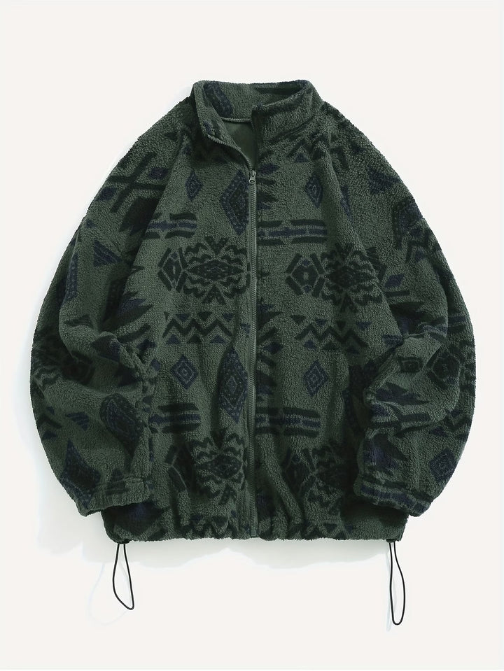 Esra - Chaqueta De Manga Larga Con Estampado Geométrico