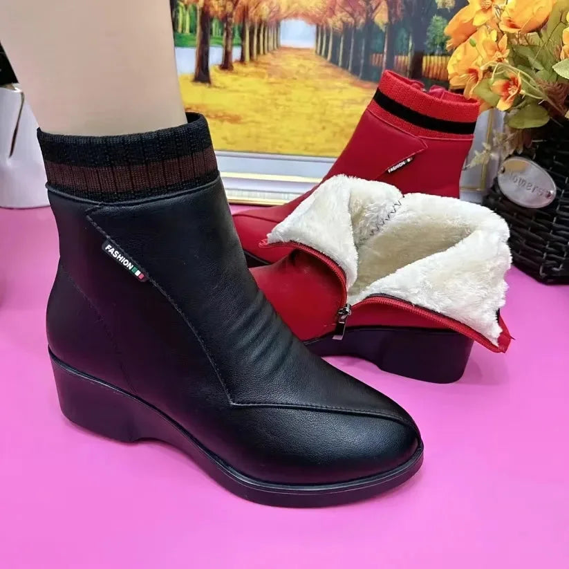 Nuraini - Botines De Invierno Con Suela Blanda