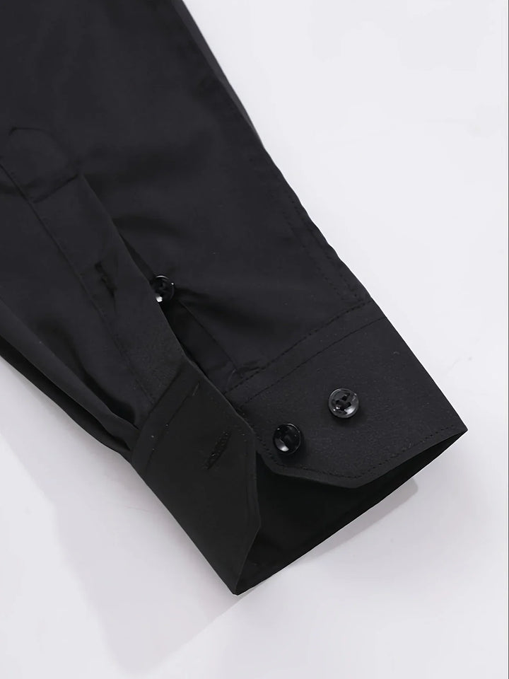 Byron - Elegante Camisa De Manga Larga Con Btones