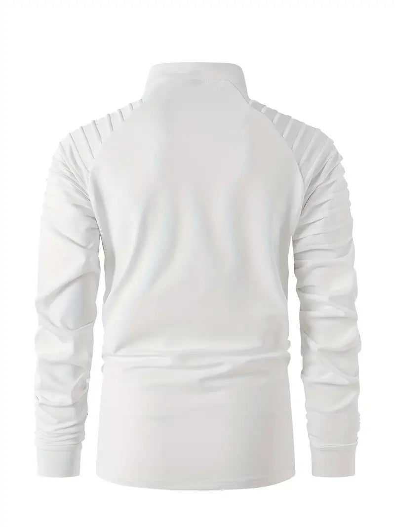 Linwood  - Manga Larga Polo Camisa Con Cremallera