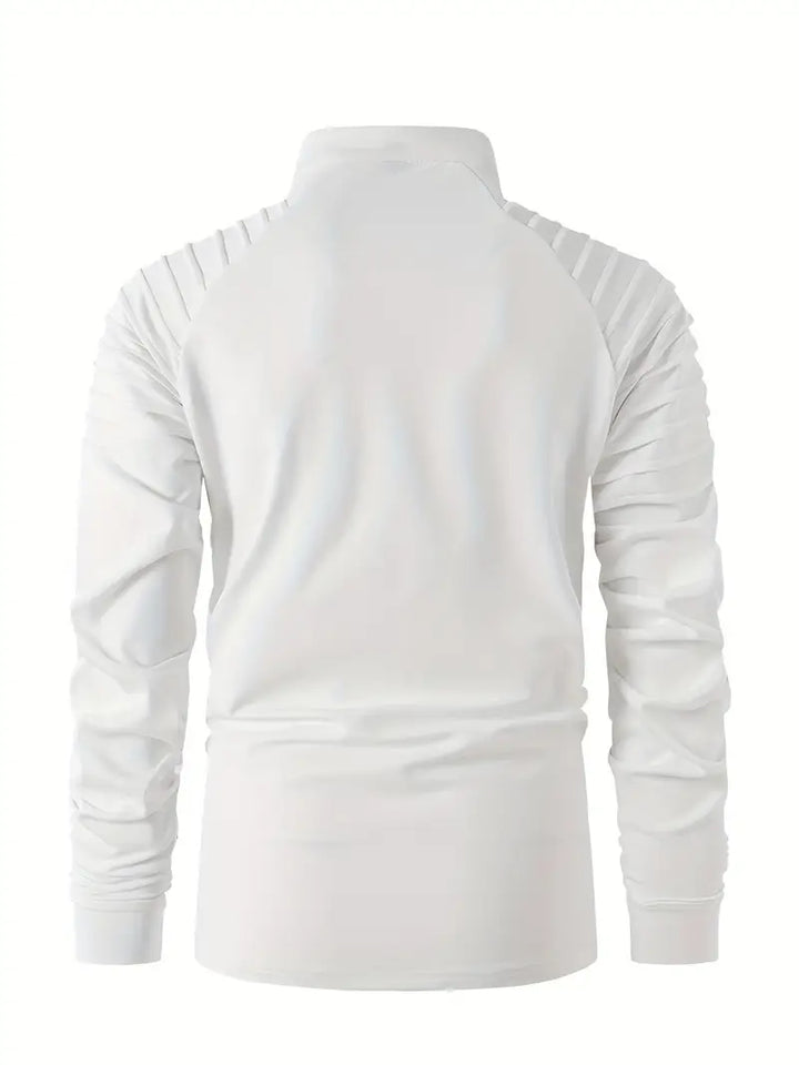 Linwood  - Manga Larga Polo Camisa Con Cremallera