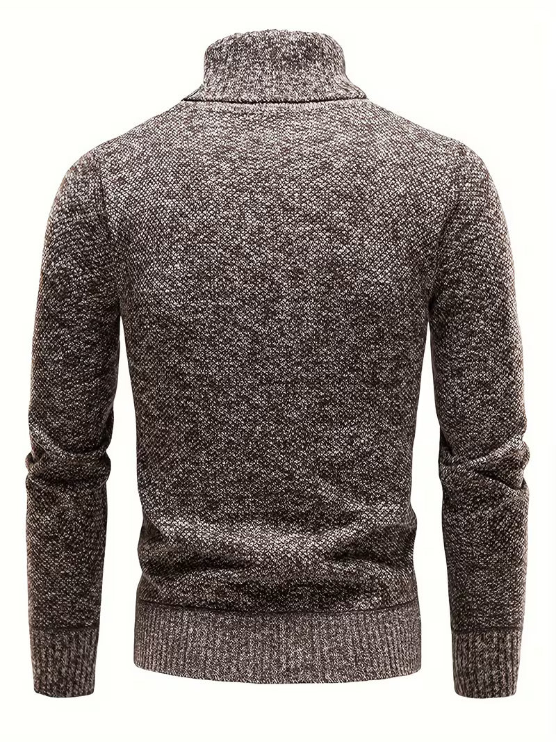 Wessam - Elegante Jersey De Punto Con Cuello Alto