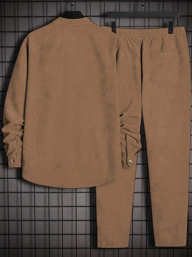 Podolak - Otoño e invierno Camisa De Manga Larga Con Pantalones Holgados
