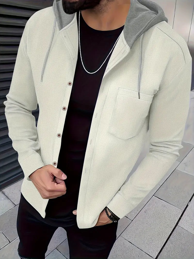Johnathan - Chaqueta Informal Con Capucha y Bolsillo
