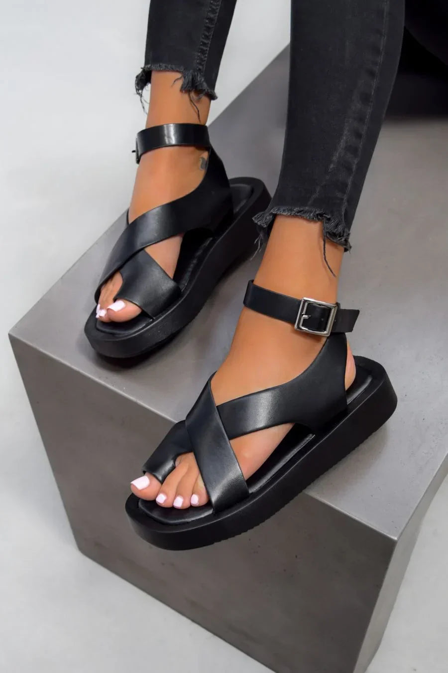 Afrozeh - Sandalias Gladiador Gruesas
