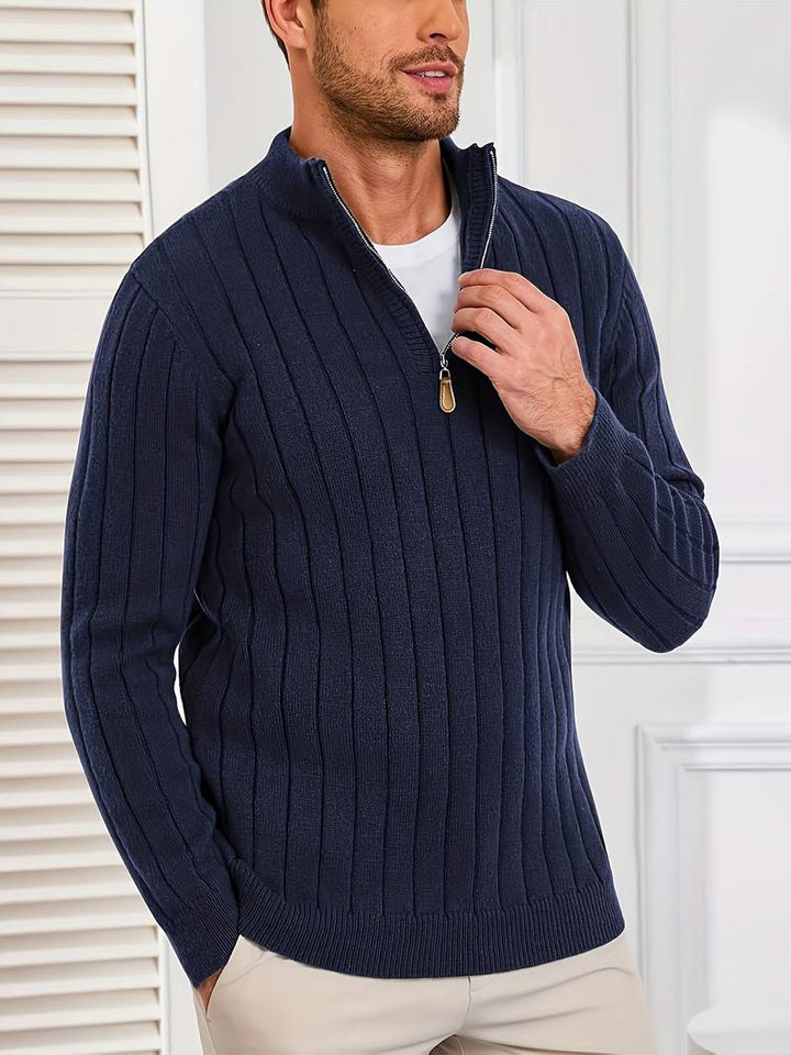 Yedidya - Jersey de Manga Larga Informal de Punto