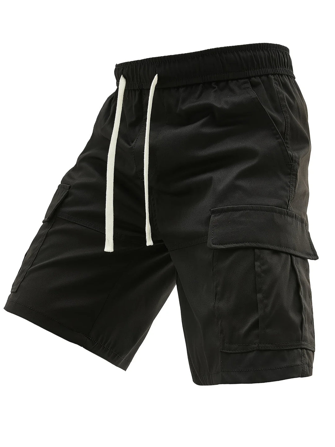Lewand - Pantalones Cortos Cargo Elegantes y Holgados Con Bolsillo Lateral