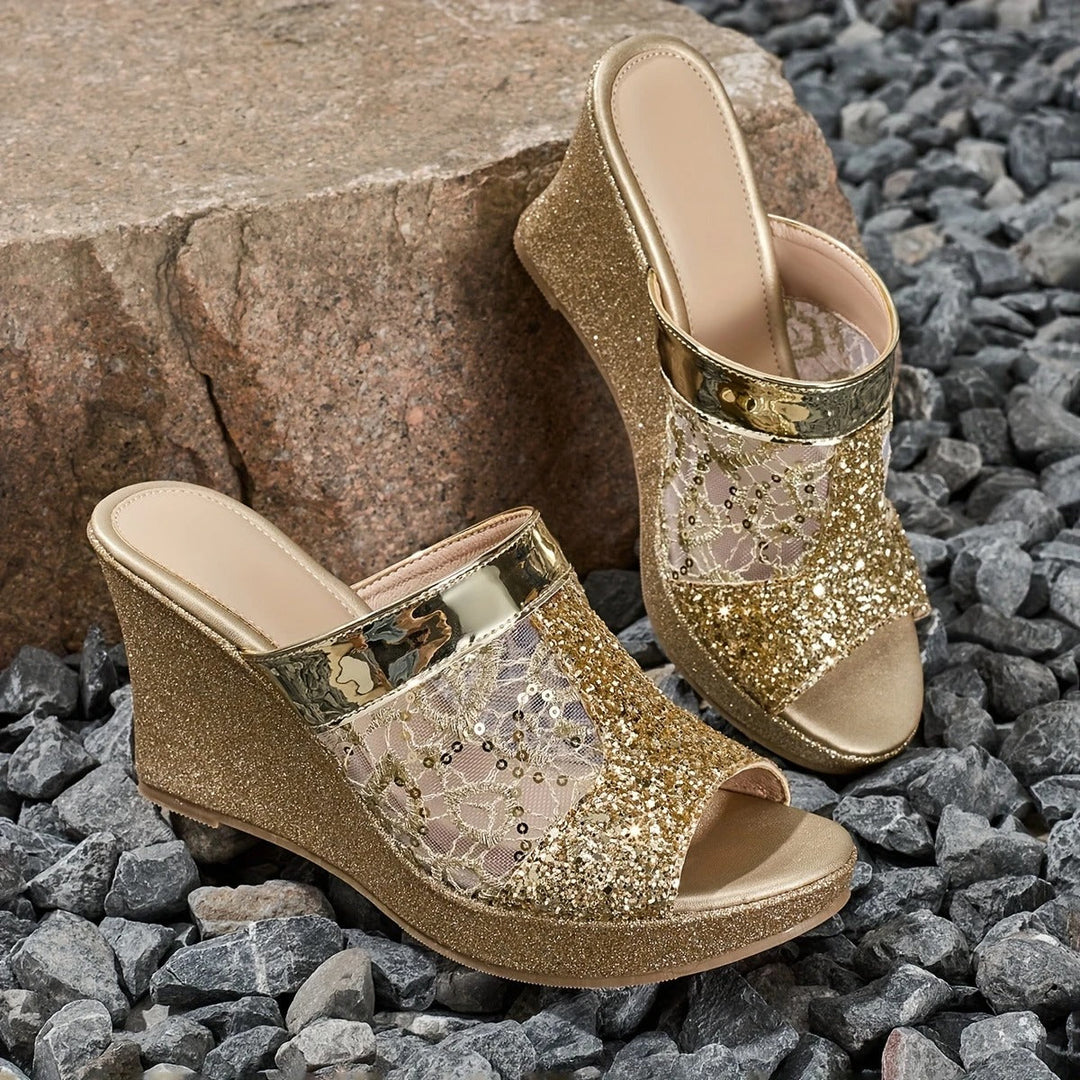 Alexis - Sandalias Elegantes De Tacón Alto Con Encaje