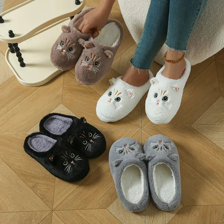 Pheline - Zapatillas Con Bonito Estampado De Gatos