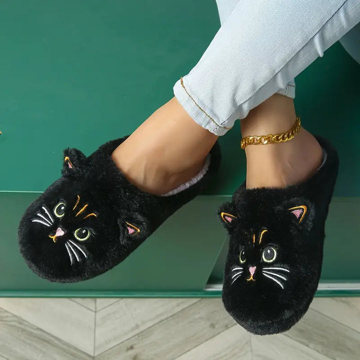 Pheline - Zapatillas Con Bonito Estampado De Gatos